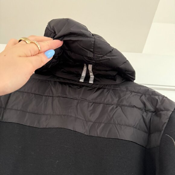 NWT Canada Goose Hybridge Knit Hooded Jacket In Black Sz XL Quilted Down Filled - Picture 10 of 10